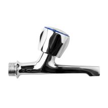 Grifo de lavadero – Volante de latón – 14 cm – Acabado metálico