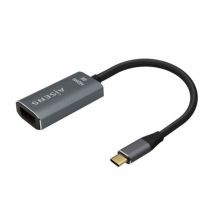 Aisens Convertitore Da Usb-c A Hdmi 4k@60hz In Alluminio, Usb-c/m-hdmi/h, Grigio, 15 Cm