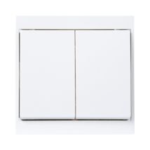 Kopp - Doppel/wechselschalter Malta, Arktisweiß, 620513083