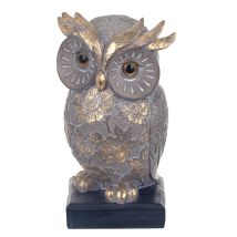 Signes Grimalt Figure Di Figura Del Gufo Buho Buos Gold 10x10x19cm 24020
