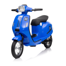 Tecnobike Shop - Moto Elettrica 24v Per Bambini Blu Doppia Batteria Waterproof