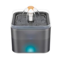 Shmshng - Drinking Fountain For Cats And Dogs With Led, Particularly Quiet Automatic Water Dispenser, Capacity 2 L