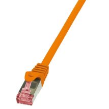 Logilink Cable De Red Cat6 S/ftp Awg27 Pimf Naranja 0,25m