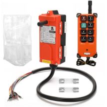 F21-e1b DC12-72V Industrielle Fernbedienungsschalter 8 Tasten IP65 100m Reichweite Orange Schwarz