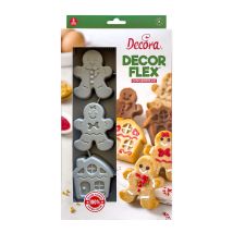 9260403 Stampo Gingerbread In Silicone 6 Cavita' - Decora