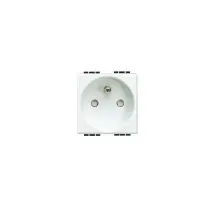 Arnould - 23231 - 2 P+e 16a 250v Socket - Eclipse - With Automatic Terminals - Light
