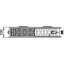 Kermi Therm X2 Profil Ventilheizkörper Typ 22 600x600mm Ventilposition Rechts Ftv220600601r1k