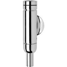 Aqua – AQUALINE-WC-Druckspüler DN 20 – verchromtes Messing, einstellbare Spülmenge, Aufputzmontage