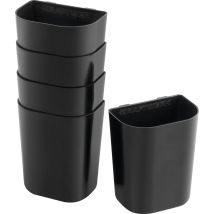 Kraftwerk Universalbehälter für Lochwand 90x75x50 mm 5-teilig Schwarz