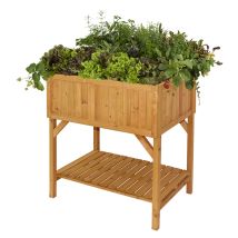 VegTrug – Raised Bed Planter – 100% Certified Cedar Wood – Dimensions: 78cm Width x 58cm Depth x 80cm Height
