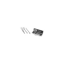 Set Barbecue 3 Pièces En Inox Avec Valise Aluminium 34 Cm