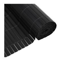 Canisse Pvc Double Face - Nature - 1 X 3 M - 1600 G/m² - Occultant 4/5 - Anti-uv - Anthracite