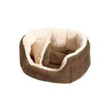 Nobby Hundebett & Katzenbett Ceno Oval 65 X 57 X 22 Cm Beige-braun Transportboxen & Decken