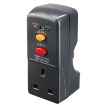 Masterplug – RCD Safety Adaptor Plug – 40ms Power Cut-off – Compatible with 240V Appliances