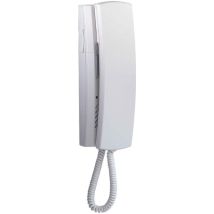 Combiné interphone 2 fils – 1308810 – ELCOM – Audio, blanc trafic mat, 1 mélodie, fonctionnement duplex – Autre accessoire pour interphone