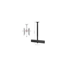 Montaje En Techo - Itb Solución - 2 Pantallas Lcd - Acero Negro - Tamaño De Pantalla: 30"-63"