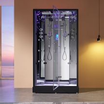 Cabine Douche Hammam Xdual 120 Miroir Archipel - 120x80 Cm