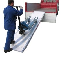 Laderampe 1,80m - Innere Breite 940mm, Ladehöhe 540mm, Gewicht 34kg, Traglast 1000kg Geriefelte Aluminiumrampe- Als Einzelstück Verkauft - 