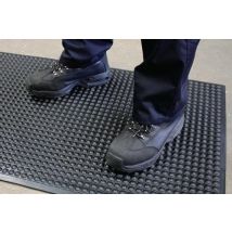 Arbeitsplatzbodenbelag Fertigmatte L1200xb900xs15mm Schwarz Polyurethan