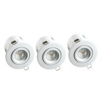 Conjunto De 3 Downlights Orientables Birdy Bbc Gu10 5w Rgb + Dynamic White 380lm Arlux Lighting