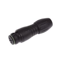 Binder - 99-9106-00-03 3 Contact Female Straight Connector, Cable Mount