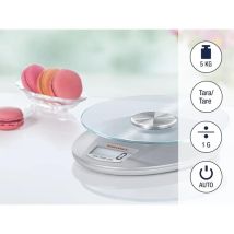 Soehnle Roma Balanza De Cocina Plateada 5 Kg Precisión 1 G
