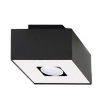 LEDKIA – Mono 1 Black Ceiling Light – GU10 Socket – 14 cm x 14 cm x 11 cm – IP20 Rated – Modern Minimalist Design