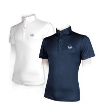 M, Blanc: Polo Homme Pour L'Équitation En Piquet Technique Modèle Alex