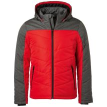 James & Nicholson Sportliche Winterjacke Jn1134 Gr. M Rot/anthrazit-melange