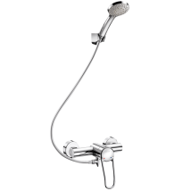 Duschsystem mit Einhebelmischer – Securitouch – Wandmontage – verchromtes Messing – 30 Jahre Garantie – 9 l/min Durchflussmenge