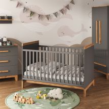 Set Per Cameretta Malia, Grigio, Set Di 4 Vitalispa