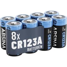 Absina Pile Spéciale Cr-123a Lithium 1300 3 V 8 Pc(s)