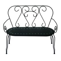 Panchina in Metallo Antracite mod. New Old – 105 x 48 cm – Altezza 88 cm – Vacchetti