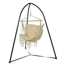 Supporto per sedia sospesa o altalena 168x185x220cm – Metallo resistente – Montaggio facile – Fino a 120 kg