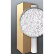 Edem - 80362br70 Vliestapete Überstreichbar Reibeputz Muster Dekorative Putzstruktur-optik Weiß 106 Qm 1 Kart. 4 Rollen