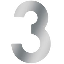 Metafranc - Maestro Numero Civico Acciaio Inossidabile ✓ 3d Design ✓ Buona Leggibilità ✓ Individuali Combinazioni Iscrizione Marcatura Porta Di Casa 