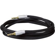 Dynavox 207382 Jack Audio Cavo [1x Spina Jack Da 3.5 Mm - 1x Spina Jack Da 3.5 Mm] 3.00 M Nero Flessibile