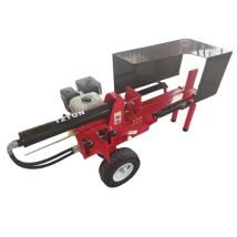 Varan Motors - Ls12t Horizontaler Holzspalter Mit 6,5ps, 12 Tonnen, Bis Zu 35cm Durchmesser, Fahrbar Mit Schutzkäfig