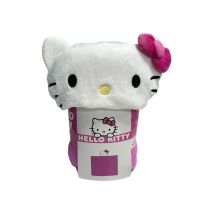 Manta Polar Con Capucha 3d - Hello Kitty - Rosa - 120 X 150 Cm
