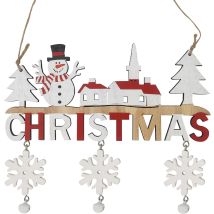 Yoyo - Christmas Door Hanging Sign, Snowman, Ceiling Ornament, Window, Indoor Outdoor Christmas Home Decor