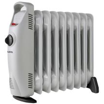 Supra Ölbadkühler 1000W – Mobil – 9 Heizelemente – Für Räume bis 10m² – Weiß – Sicherheitsvorrichtung gegen Überhitzung