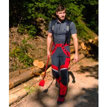 Pss - Schnittschutzhose X-treme Light Rot/schwarz Größe 64