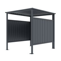 Casetta Porta Attrezzi In Metallo Gardiun Samara 3,60 M2 In Acciaio Zincato Di 0.40 Mm Rimessa Per Moto, Biciclette O Pattumiere