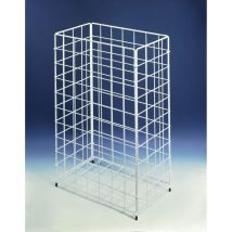 Cws - Großraumpapierkorb Stahldraht 60l Hxbxt 620x410x250mm, Weiß