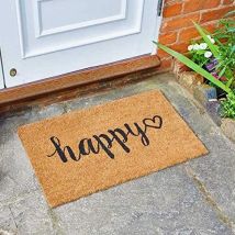 Marco Paul – Coir Doormat – Slip-Resistant PVC Backing – Indoor/Outdoor Use – Natural Colour – Durable Mud Remover