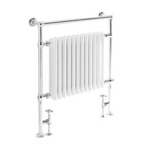Hudson Reed Elizabeth - Sèche-serviettes Mixte Rétro Sur Pieds Blanc – 93cm X 79cm