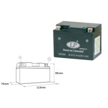 Batería Landport Sin Mantenimiento De 12 V 5 Ah Sla12-4s (ytx4l-bs) - 113 X 69 X 85 Mm