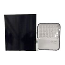 Gloca Faro Solare A Led 300w Per Esterno Con Pannello Solare E Telecomando Temperatura 5000k