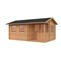 Abri De Jardin En Bois Susanna 12,4 M2 Traité Marron