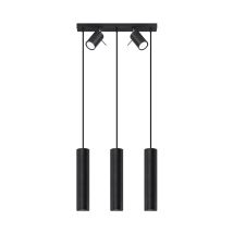 Sollux – Ring Pendant Spotlight – Adjustable Directional Lights – Black Steel – Indoor Lighting